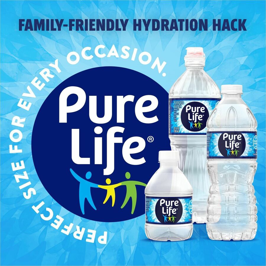 Pure Life Purified Water - Ready-to-Drink - 16.90 fl oz (500 mL) - 54 / Pallet