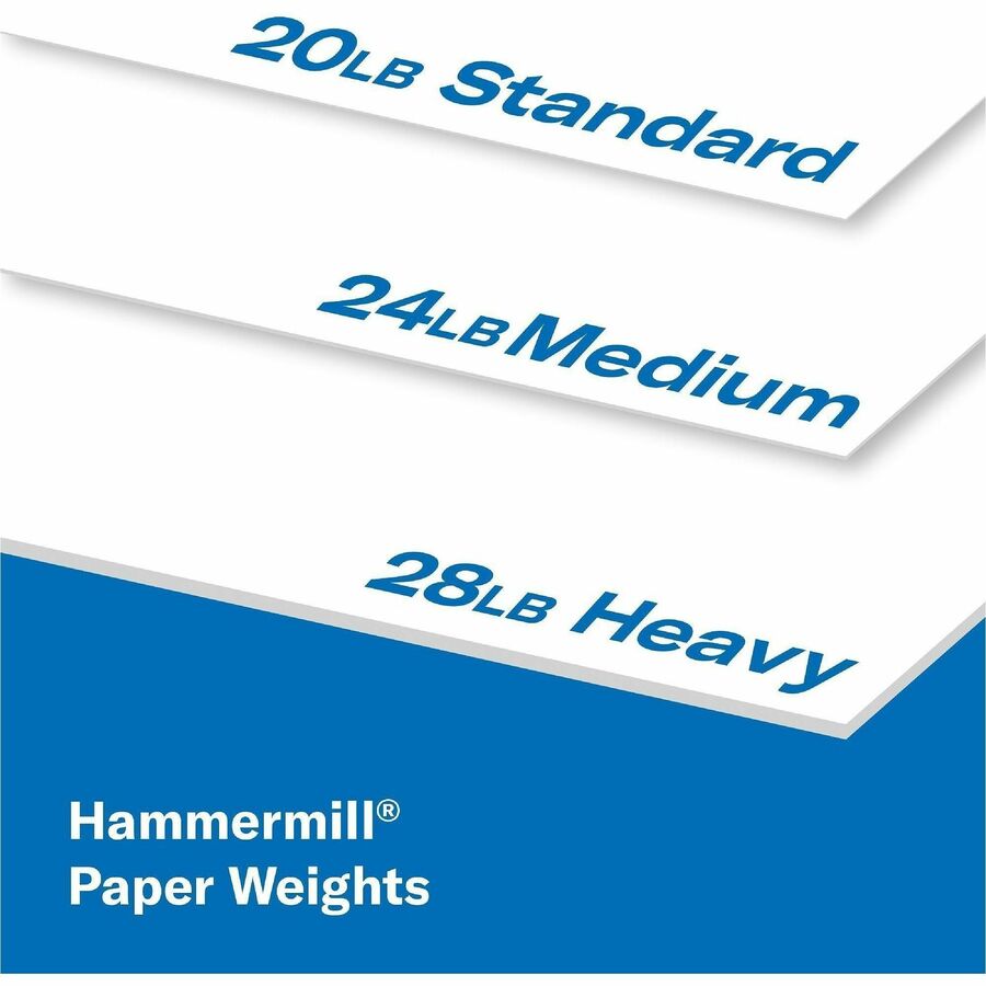 Hammermill Copy Plus Paper - White - A4 - 8 17/64" x 11 11/16" - 20 lb Basis Weight - 10 / Carton - FSC - Jam-free, Acid-free - White
