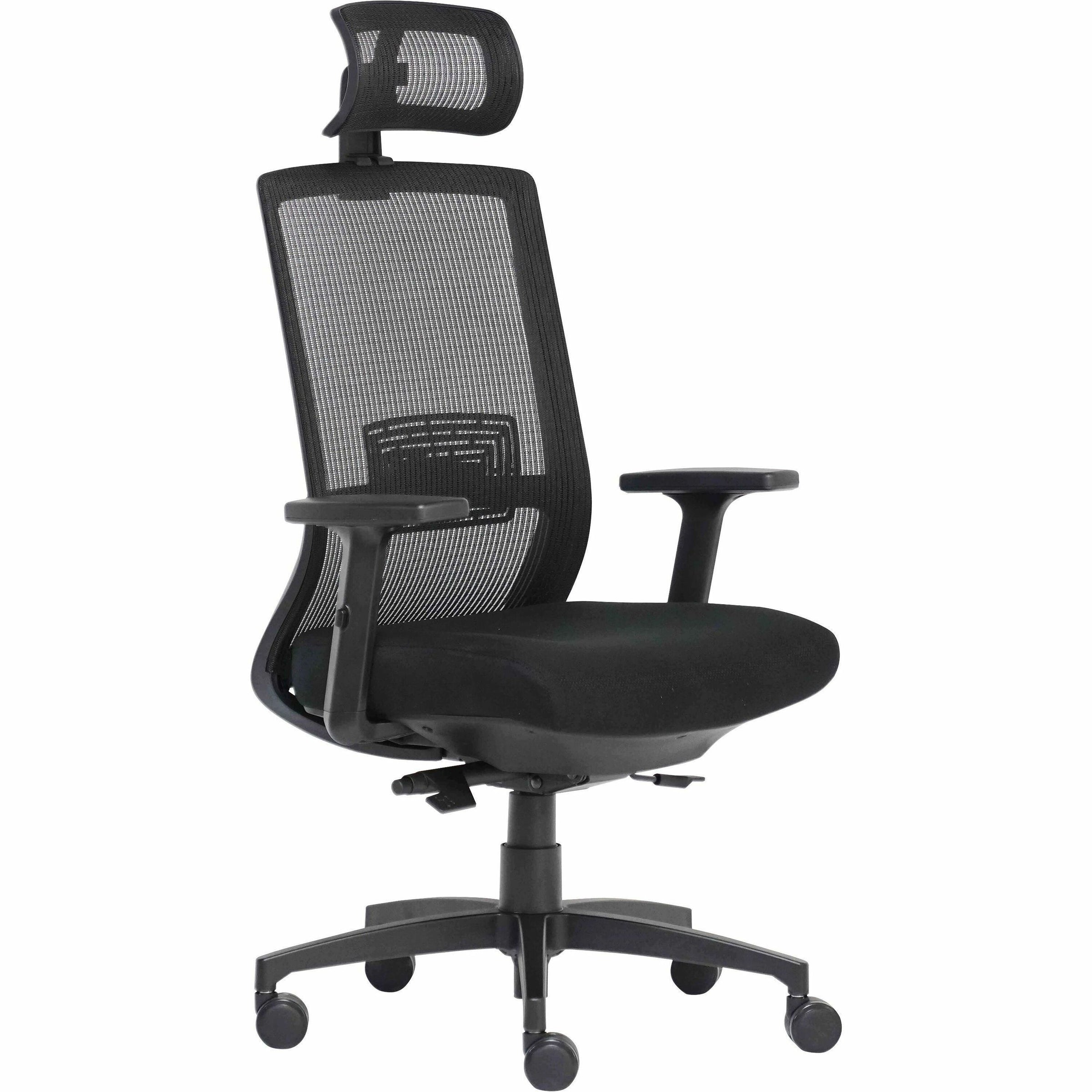 lorell-mesh-task-chair-fabric-memory-foam-seat-black-armrest-1-each_llr03209 - 1