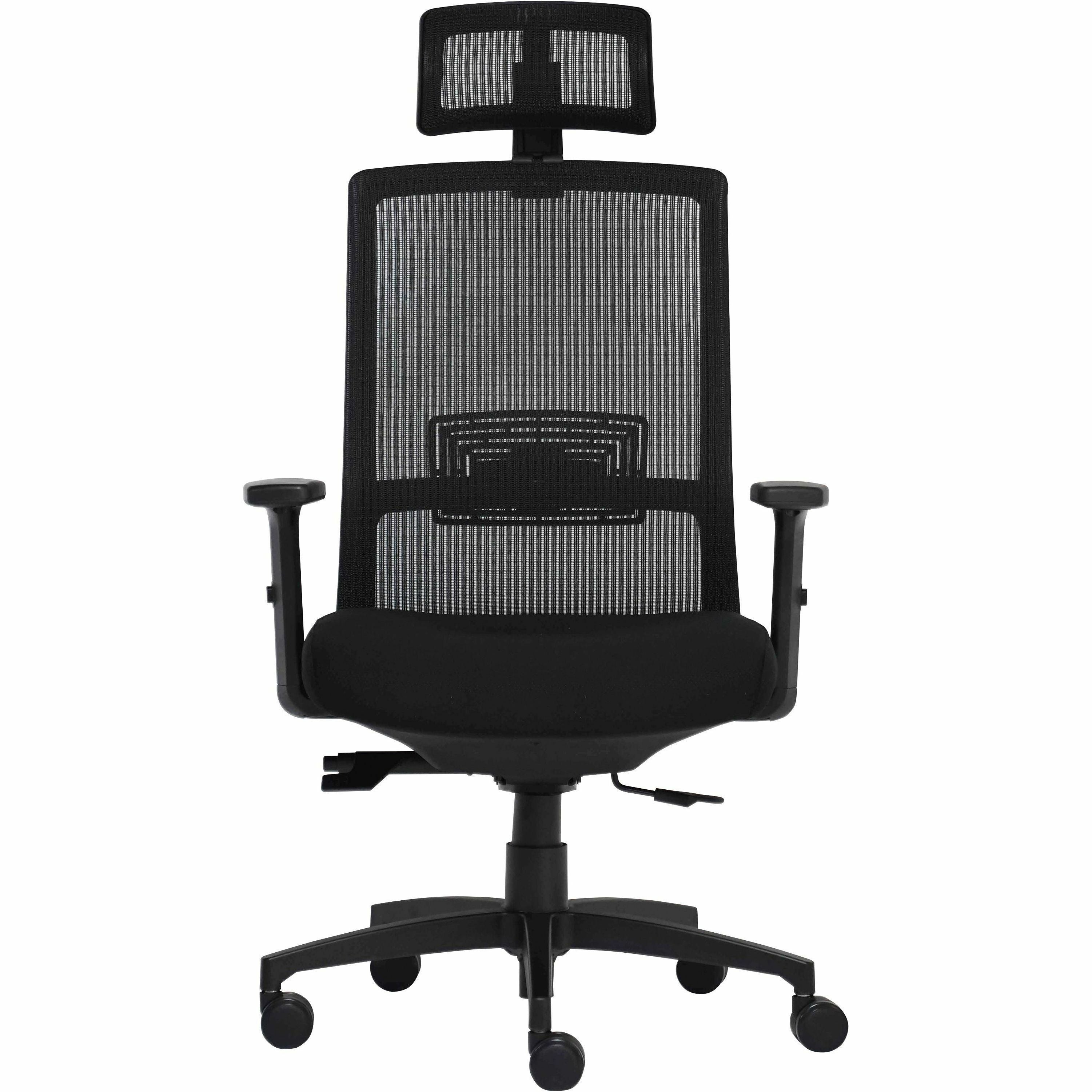 lorell-mesh-task-chair-fabric-memory-foam-seat-black-armrest-1-each_llr03209 - 2