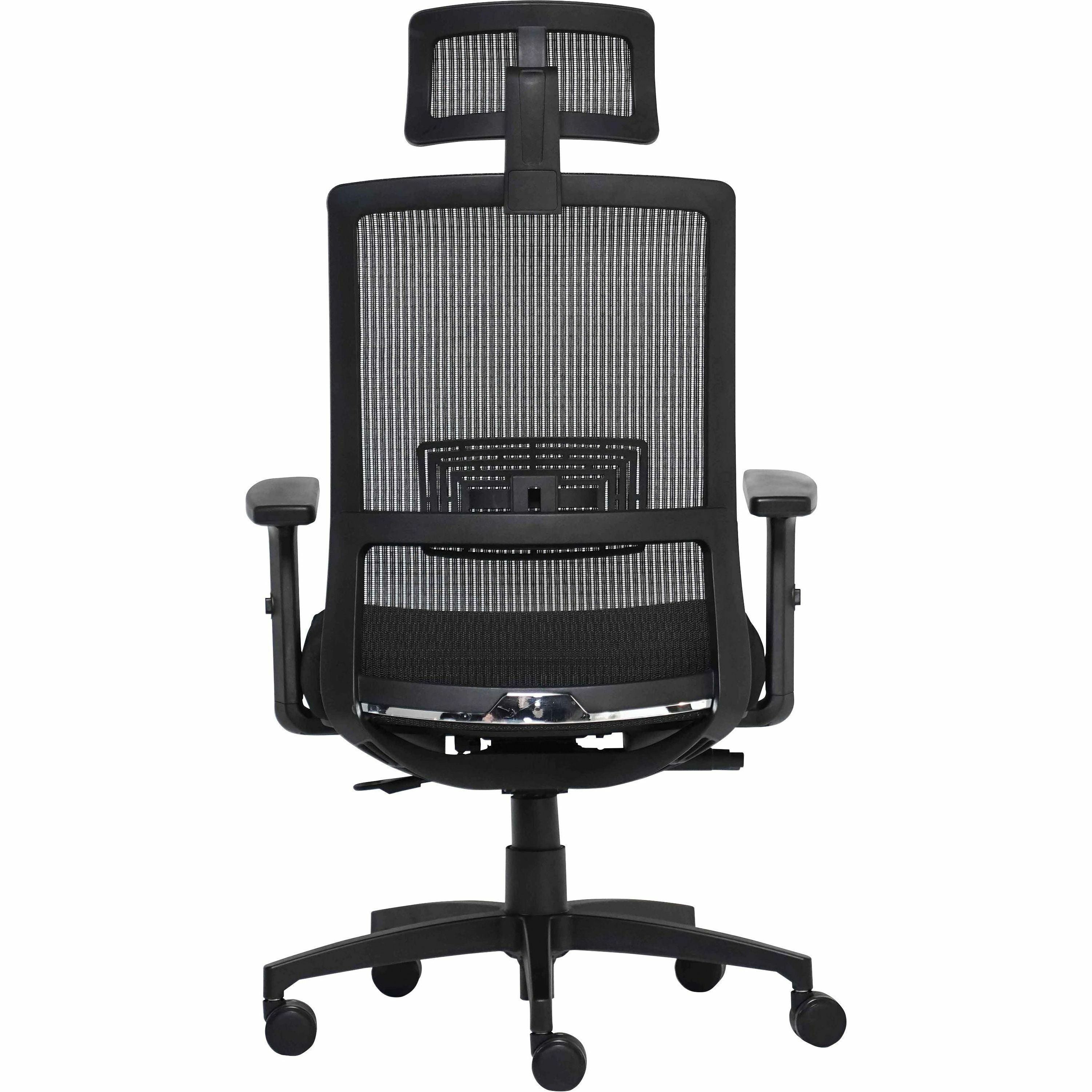 lorell-mesh-task-chair-fabric-memory-foam-seat-black-armrest-1-each_llr03209 - 3