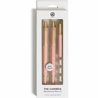 U Brands Cambria Mechanical Pencils - #2 Lead - Refillable - Matte Blush Barrel - 1 Pack