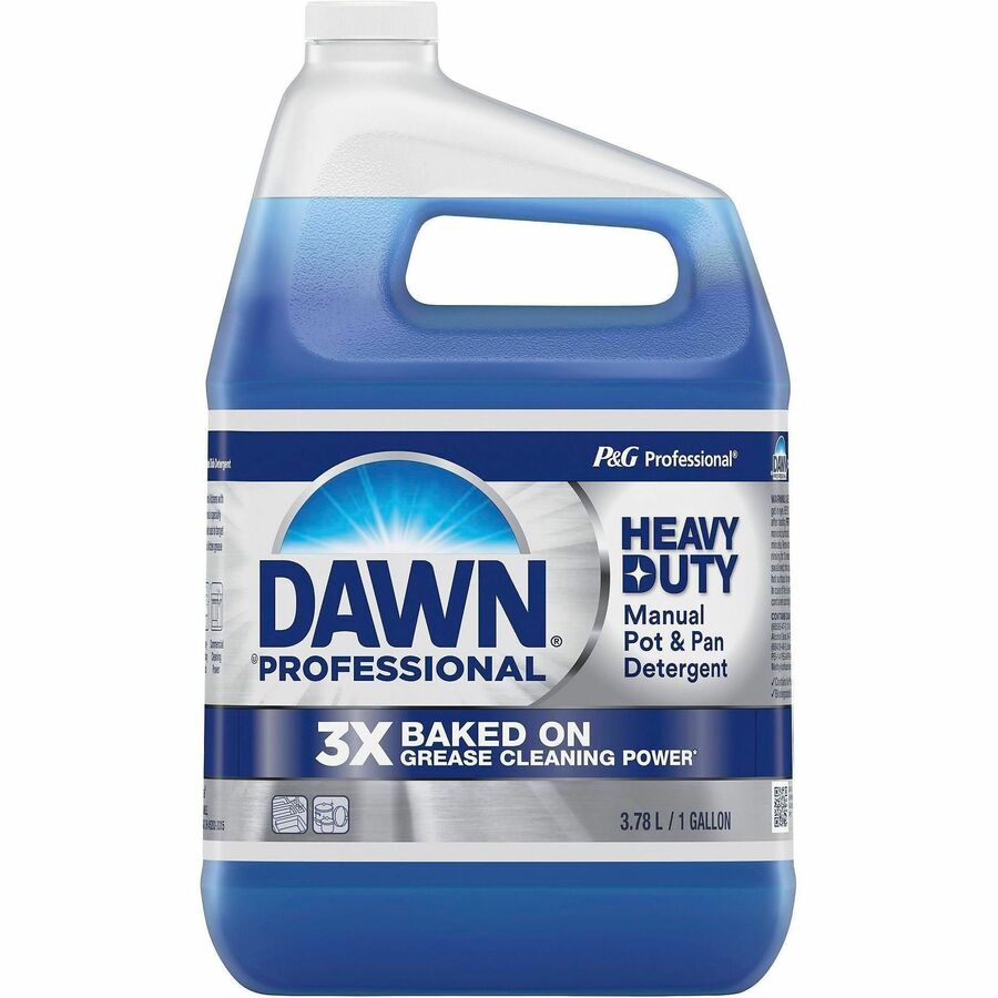 Dawn Manual Pot/Pan Detergent - 128 fl oz (4 quart) - 48 / Pallet - Heavy Duty - Blue