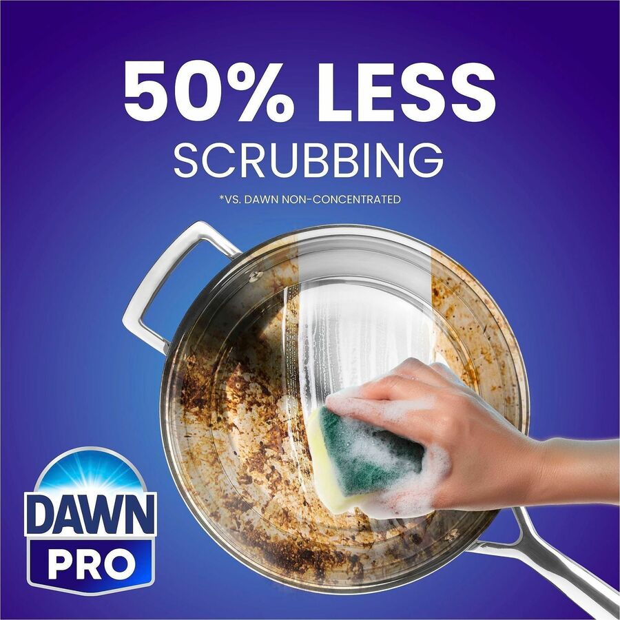 Dawn Manual Pot/Pan Detergent - 128 fl oz (4 quart) - 48 / Pallet - Heavy Duty - Blue