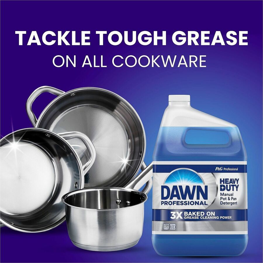 Dawn Manual Pot/Pan Detergent - 38 fl oz (1.2 quart) - 64 / Pallet - Heavy Duty - Blue