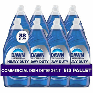 Dawn Manual Pot/Pan Detergent - 38 fl oz (1.2 quart) - 64 / Pallet - Heavy Duty - Blue