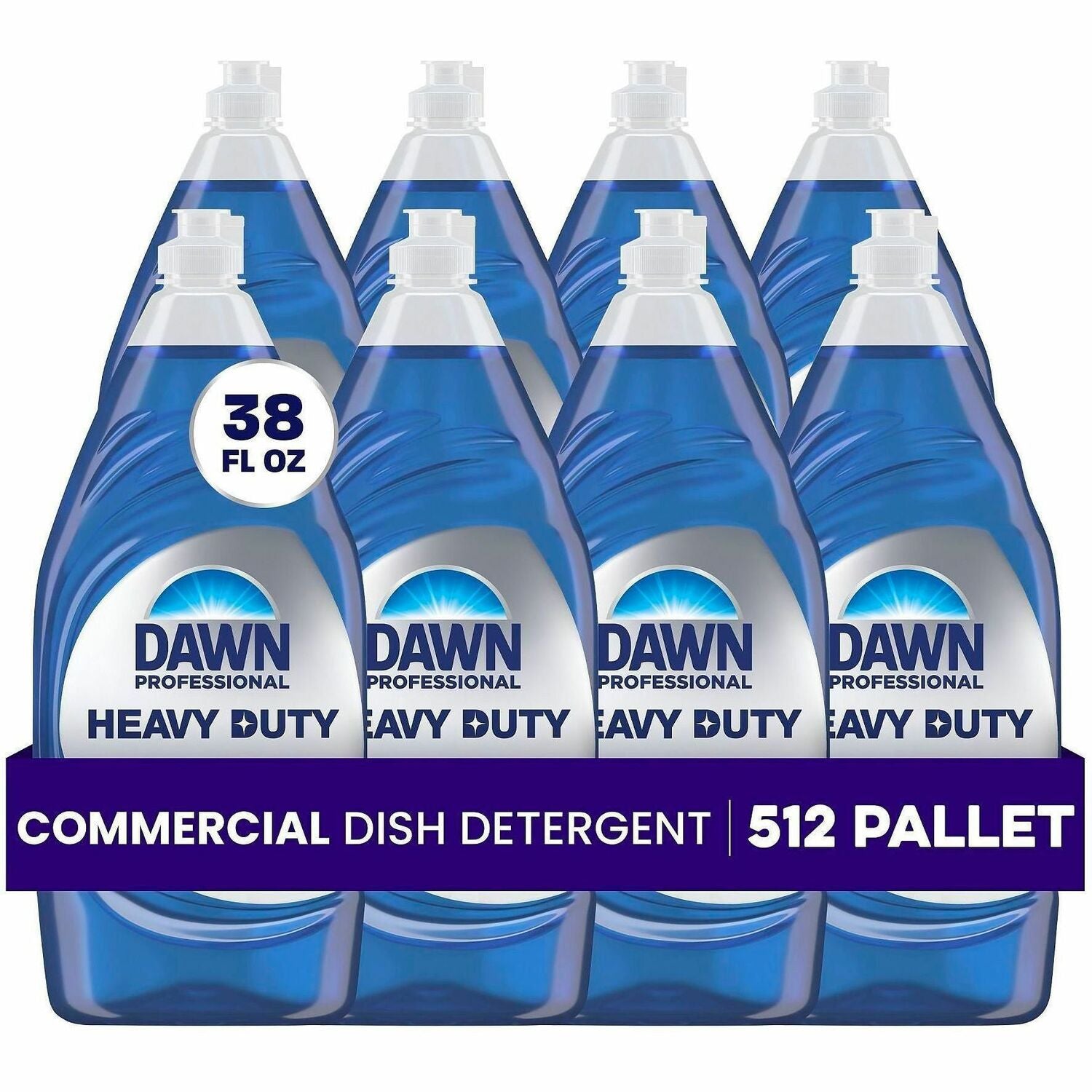 Dawn Manual Pot/Pan Detergent - 38 fl oz (1.2 quart) - 64 / Pallet - Heavy Duty - Blue