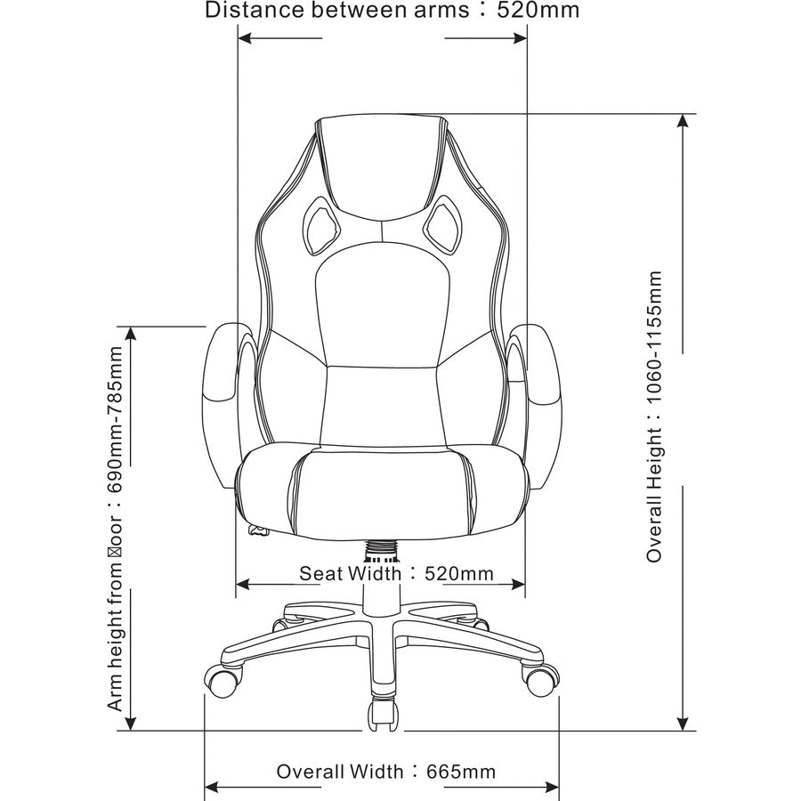 lys-high-back-gaming-chair-for-gaming-polyurethane-mesh-nylon-red-black_lysch700pard - 8