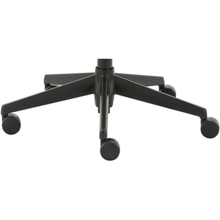 LYS High-Back Bonded Leather Chair - Black Bonded Leather Seat - Black Bonded Leather Back - High Back - Armrest - 1 Each