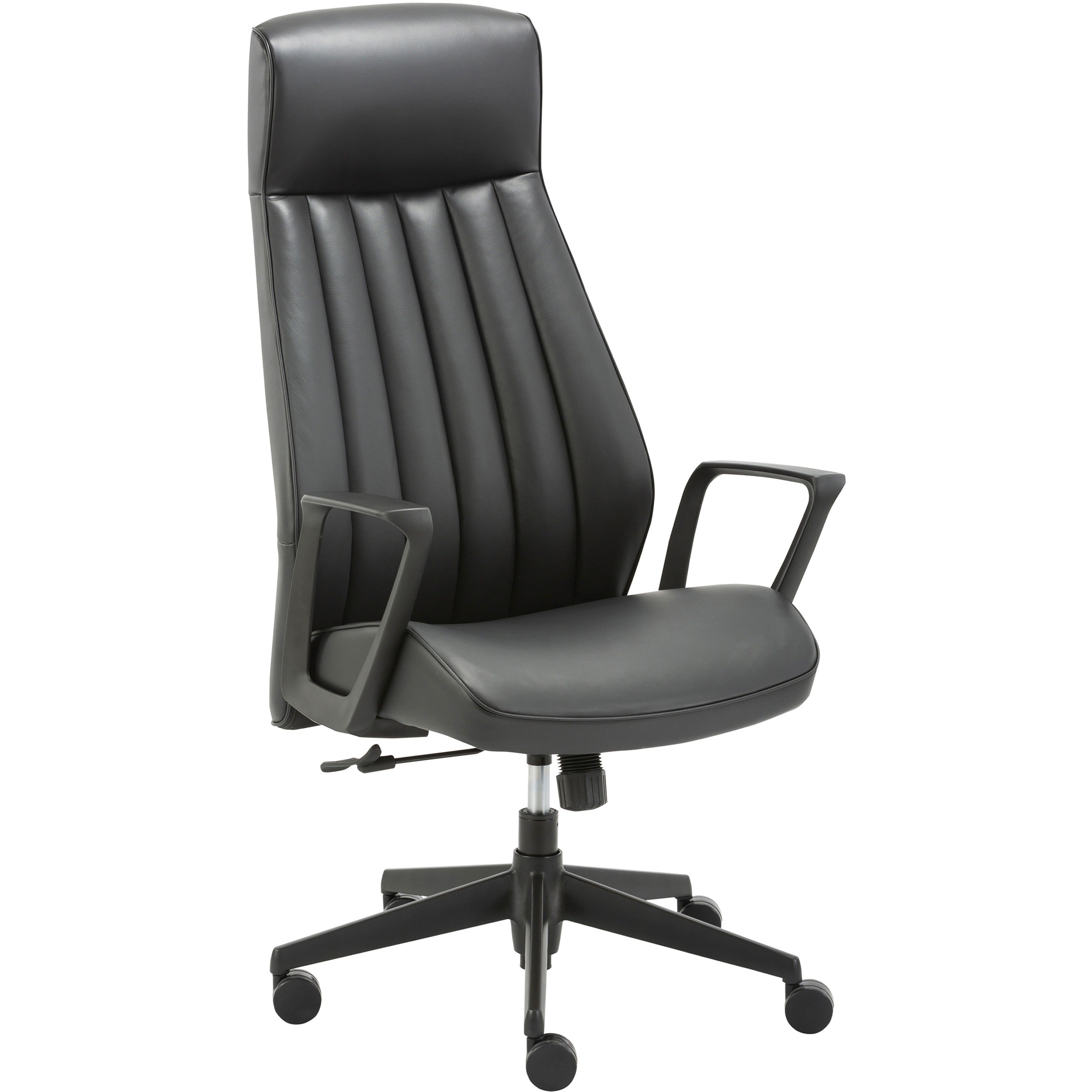 lys-high-back-bonded-leather-chair-black-bonded-leather-seat-black-bonded-leather-back-high-back-armrest-1-each_lysch100labk - 1