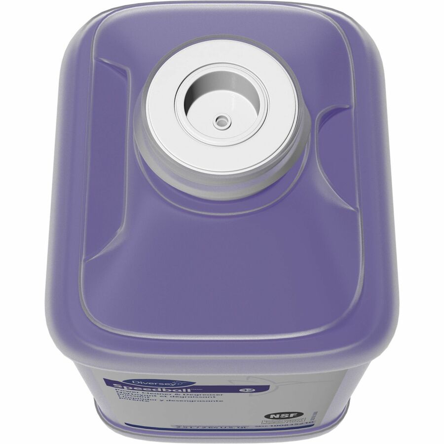 Diversey Speedball Power Cleaner & Degreaser - Concentrate - 84.5 fl oz (2.6 quart) - Fresh Lemon, Citrus Scent - 2 / Carton - Butyl-free, Rinse-free, Residue-free, Heavy Duty - Purple