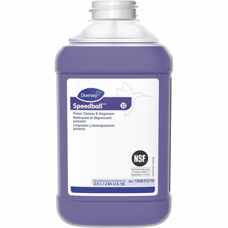 Diversey Speedball Power Cleaner & Degreaser - Concentrate - 84.5 fl oz (2.6 quart) - Fresh Lemon, Citrus Scent - 2 / Carton - Butyl-free, Rinse-free, Residue-free, Heavy Duty - Purple