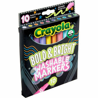 Crayola Bright/Bold Broad Line Markers - Broad Marker Point - Assorted Pack
