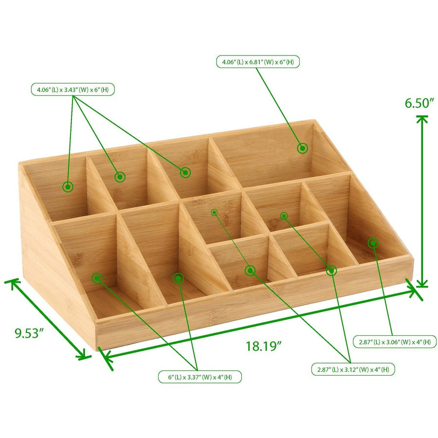 mind-reader-bali-11-compartment-bamboo-organizer-11-compartments-2-tiers-65-height-x-95-width-x-182-depthdesktop-tabletop-counter-lightweight-durable-food-safe-easy-to-clean-brown-bamboo-1-each_emscomorgbm - 5