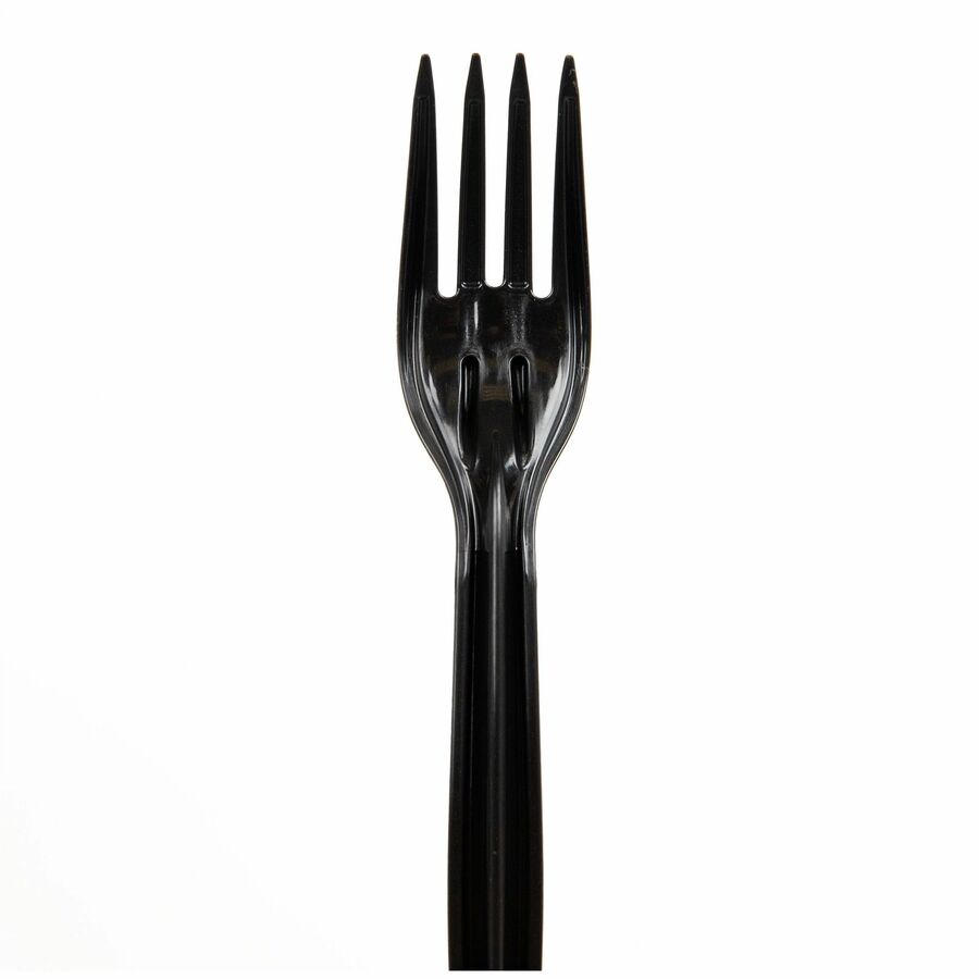 Mind Reader Cutlery Dispenser Utensil Refill - 100/Pack - Fork - Kitchen, Breakroom - Black