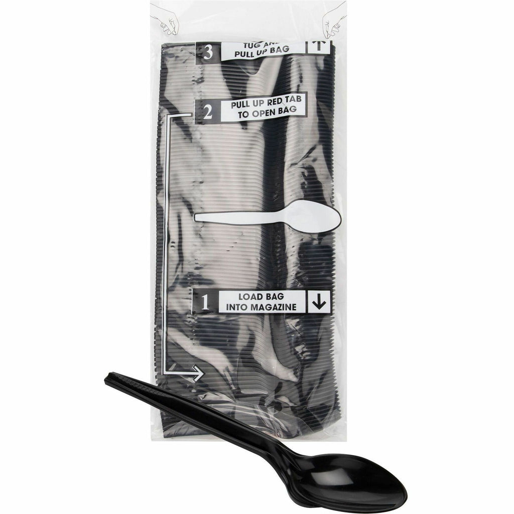 mind-reader-cutlery-dispenser-utensil-refill-100-pack-spoon-kitchen-breakroom-black_emspspoon100 - 1