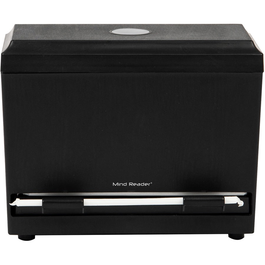 Mind Reader Anchor One-Touch Straw Dispenser - 250 x Straw - 7.5" Height4.5" Depth x 9.3" Length%Counter - Adjustable, Lightweight, Easy to Clean, Compact, Sturdy, Durable - Black - Plastic, Acrylic - 1 Each