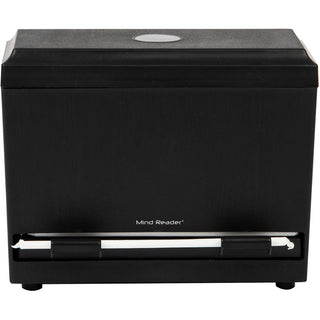 Mind Reader Anchor One-Touch Straw Dispenser - 250 x Straw - 7.5" Height4.5" Depth x 9.3" Length%Counter - Adjustable, Lightweight, Easy to Clean, Compact, Sturdy, Durable - Black - Plastic, Acrylic - 1 Each