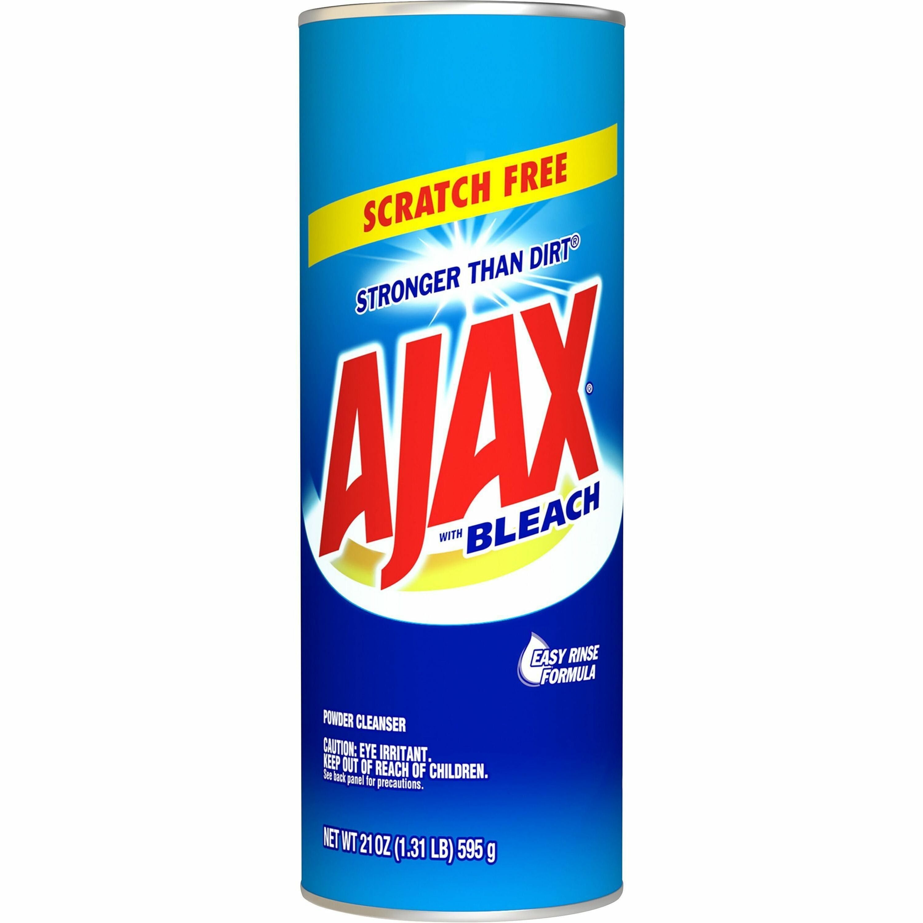AJAX Powder Cleanser With Bleach - 21 oz (1.31 lb) - 1 Each - Non-scratching, Phosphate-free - White - 1