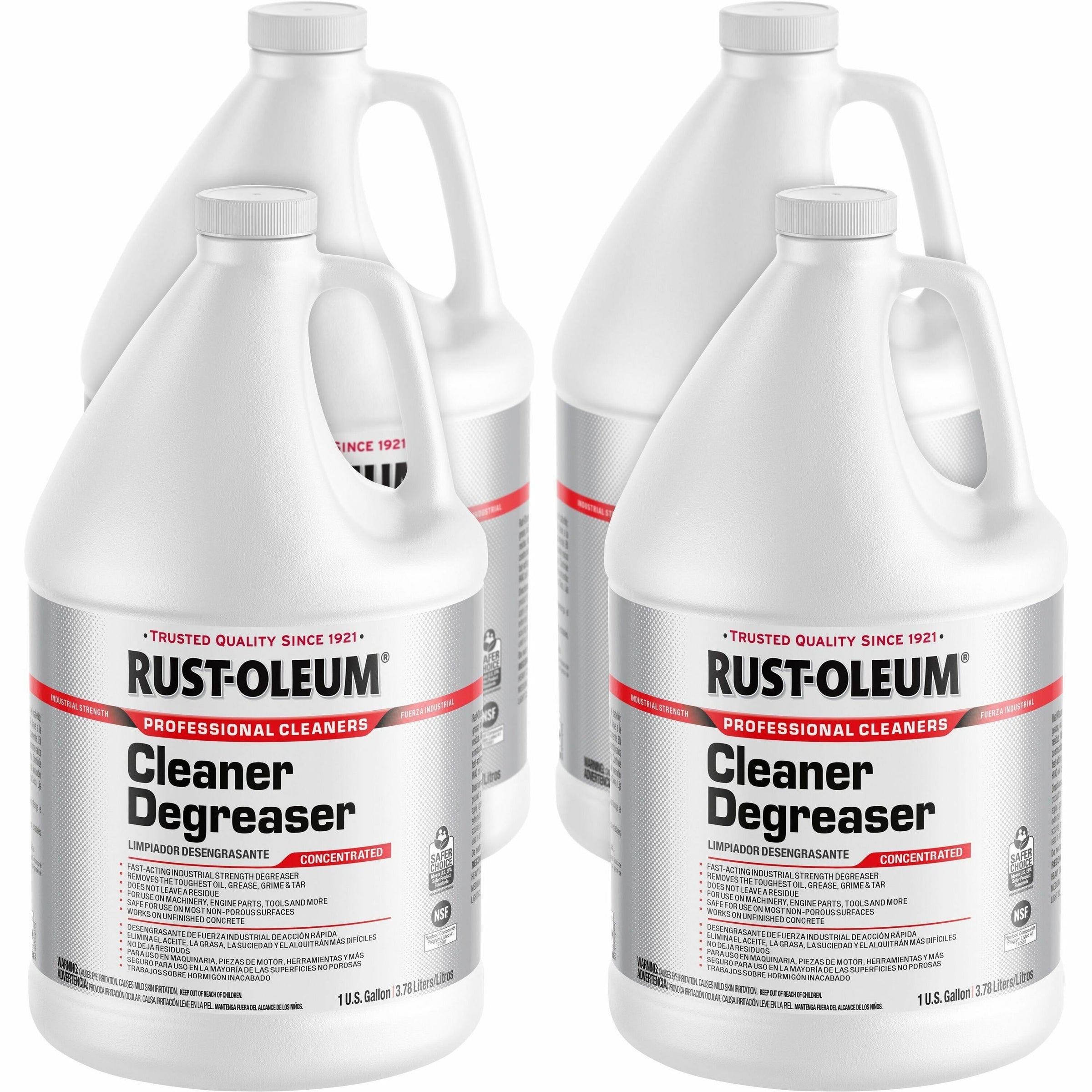 Krud Kutter PRO Cleaner Degreaser - Concentrate - 128 fl oz (4 quart) - 4 / Carton - Heavy Duty, Chemical-free, Residue-free - Clear