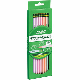Dixon Wood Pencils - Graphite Lead - Assorted Wood Barrel - 10 / Box
