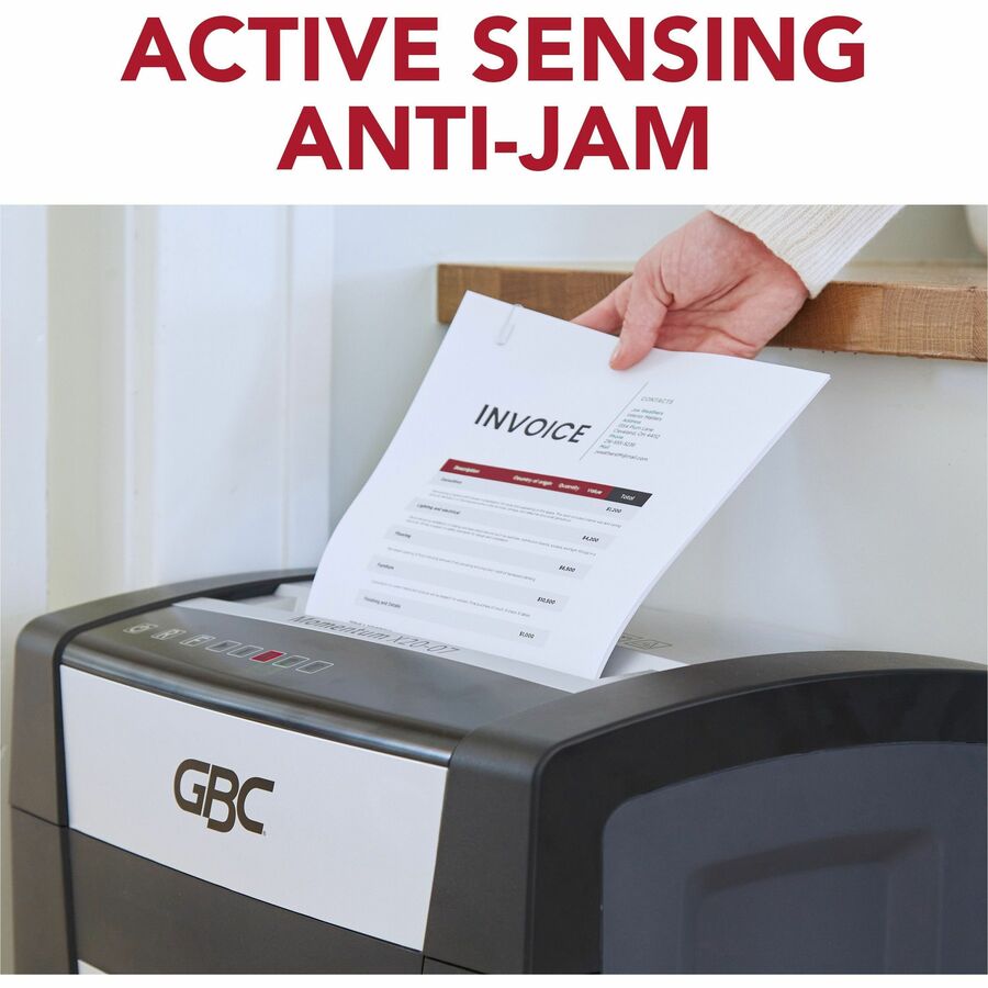 gbc-momentum-paper-shredder-x20-07-micro-cut-p-4-anti-jam-20-sheets-continuous-shredder-micro-cut-20-per-pass-for-shredding-paper-clip-paper-junk-mail-staples-p-4-9-throat-4-hour-run-time-7-gal-wastebin-capacity-black_gbcwsm177001 - 5