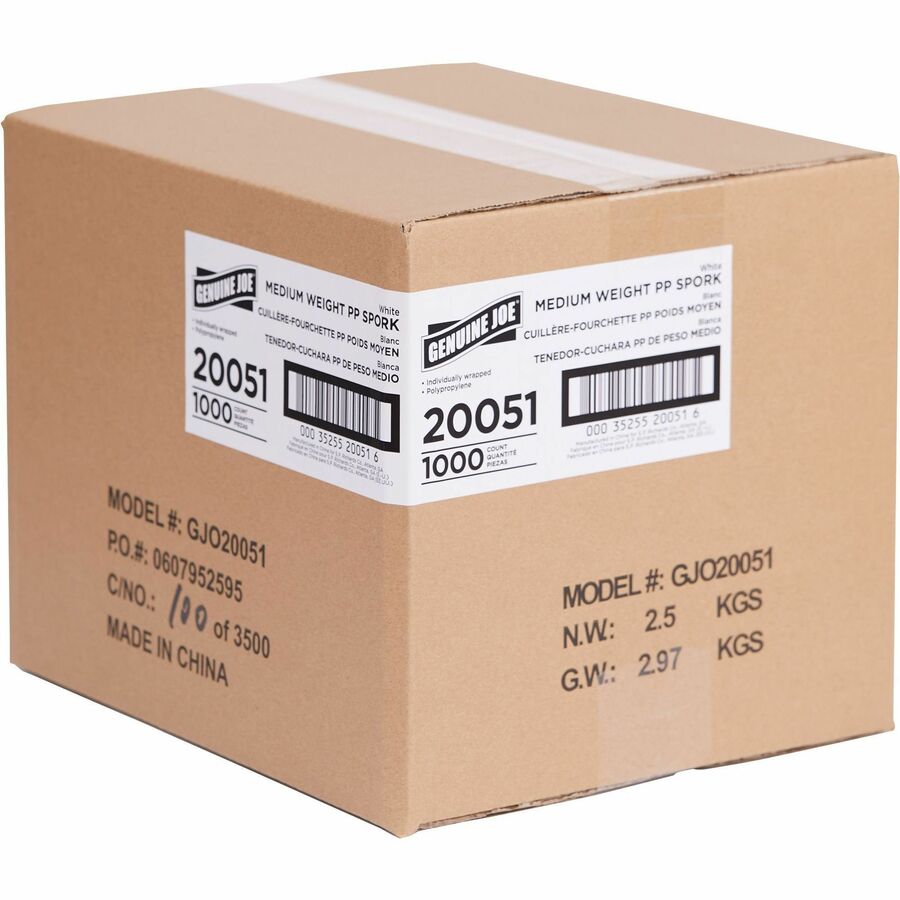 genuine-joe-individually-wrapped-sporks-1000-carton-spork-breakroom-disposable-white_gjo20051 - 6