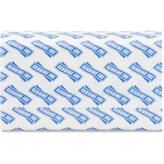 Genuine Joe Multifold Towels - 1 Ply - Multifold - 9.20" x 9.40" - White - Fiber - Embossed, Anti-contamination, Chlorine-free, Absorbent, Moisture Resistant, Interfolded - For Restroom, Public Facilities, Washroom - 250 Per Bundle - 960 / Pallet