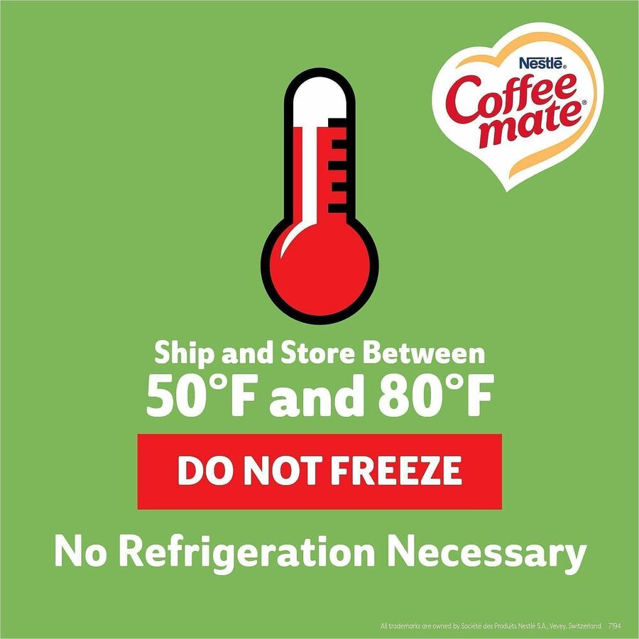 Coffee mate Irish Cream Liquid Creamer - Irish Cream Flavor - 0.38 fl oz (11 mL) - 180/Carton