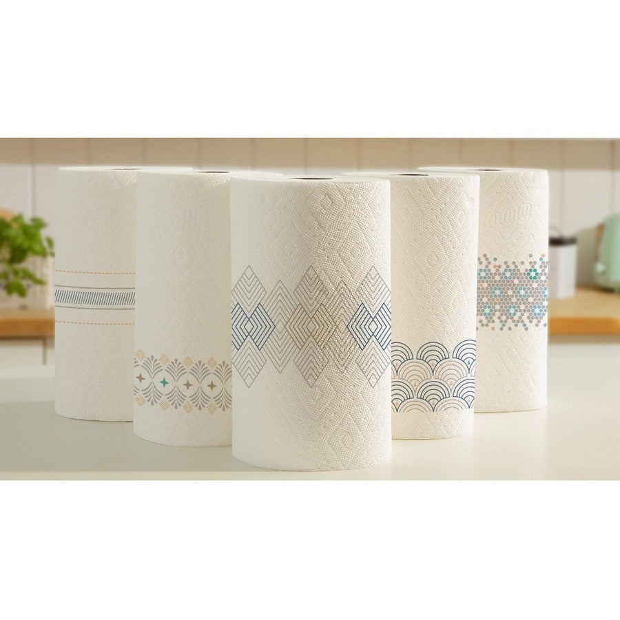 bounty-select-a-size-paper-towels-12-double-roll-=-24-regular-2-ply-90-sheets-roll-white-perforated-absorbent-durable-thick-quilted-for-kitchen-12-carton_pgc06130 - 2
