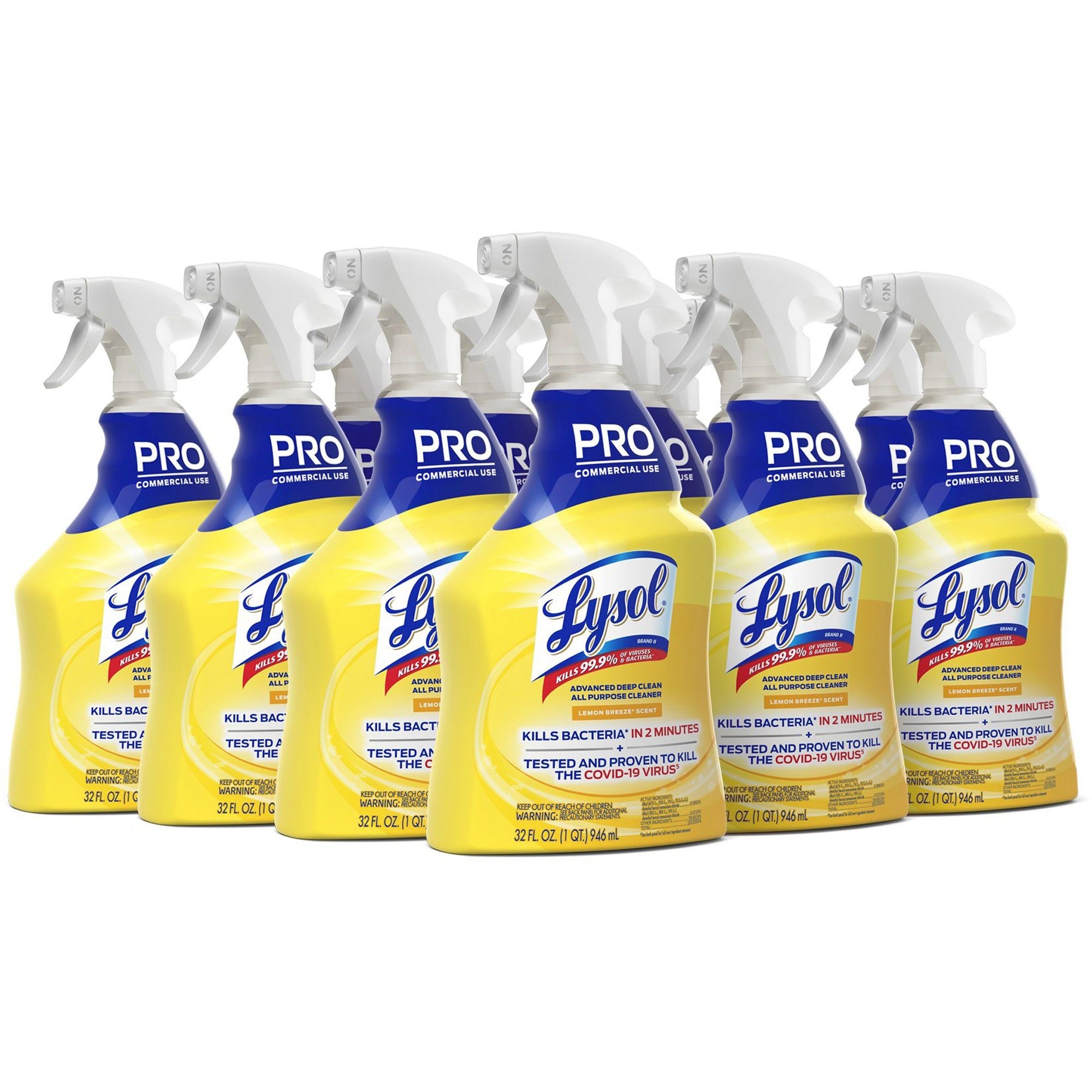 lysol-advanced-deep-cleaner-32-fl-oz-1-quart-lemon-breeze-scent-12-carton-disinfectant-clear_rac00351ct - 1