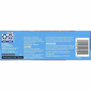 Ziploc Grip n' Seal Freezer Bags - 5" Width x 7" Length - Blue - Plastic - 12/Carton - Food, Meat, Poultry, Fish - 2