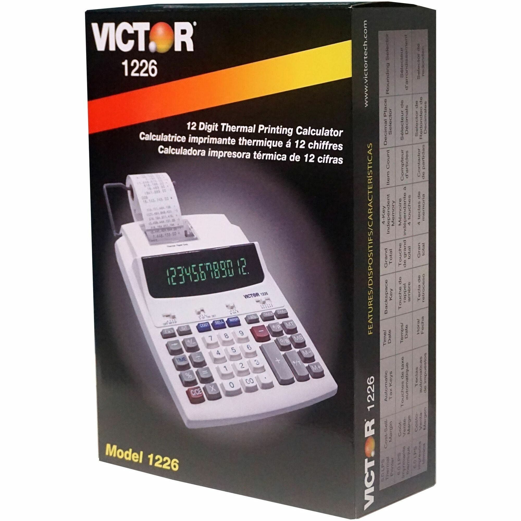victor-12-digit-thermal-printing-calculator-thermal-12-digits-led-white-1-each_vct1226 - 1