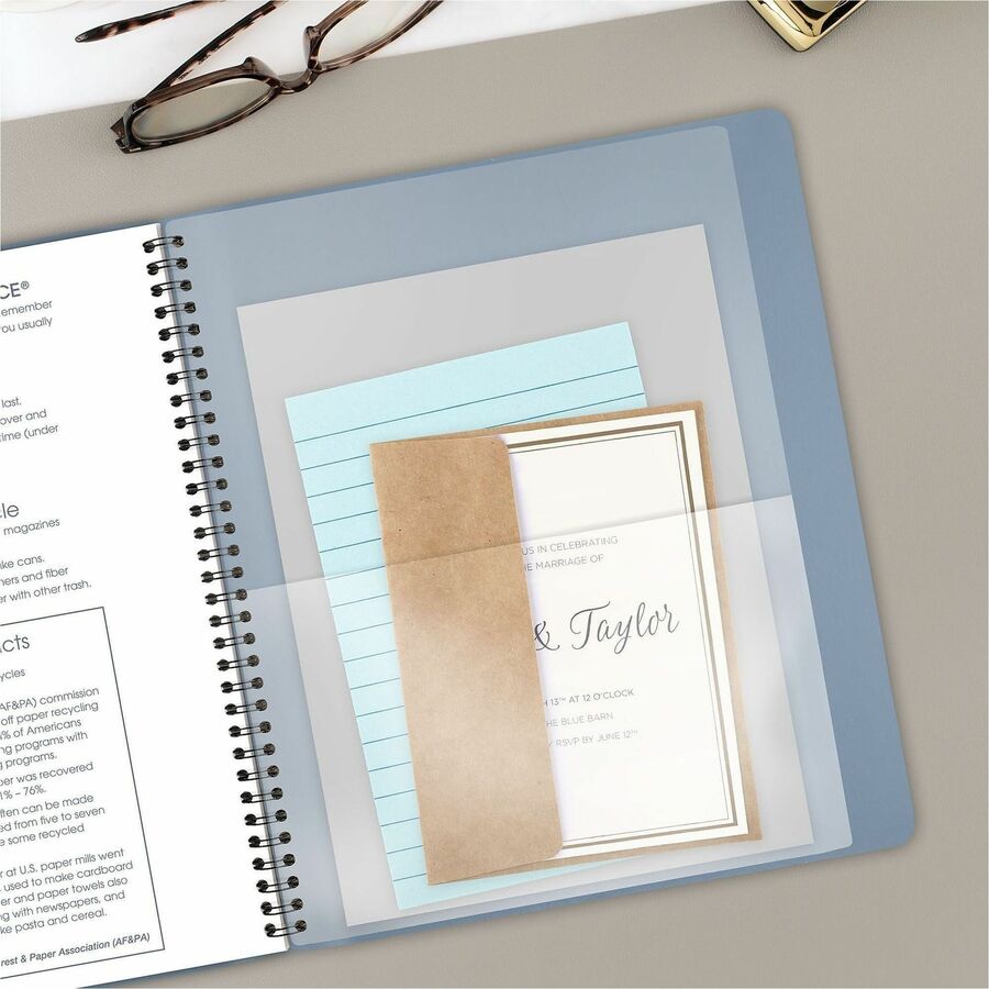 Contemporary Monthly Planner, 11.38 x 9.63, Blue Cover, 12-Month (Jan to Dec): 2024