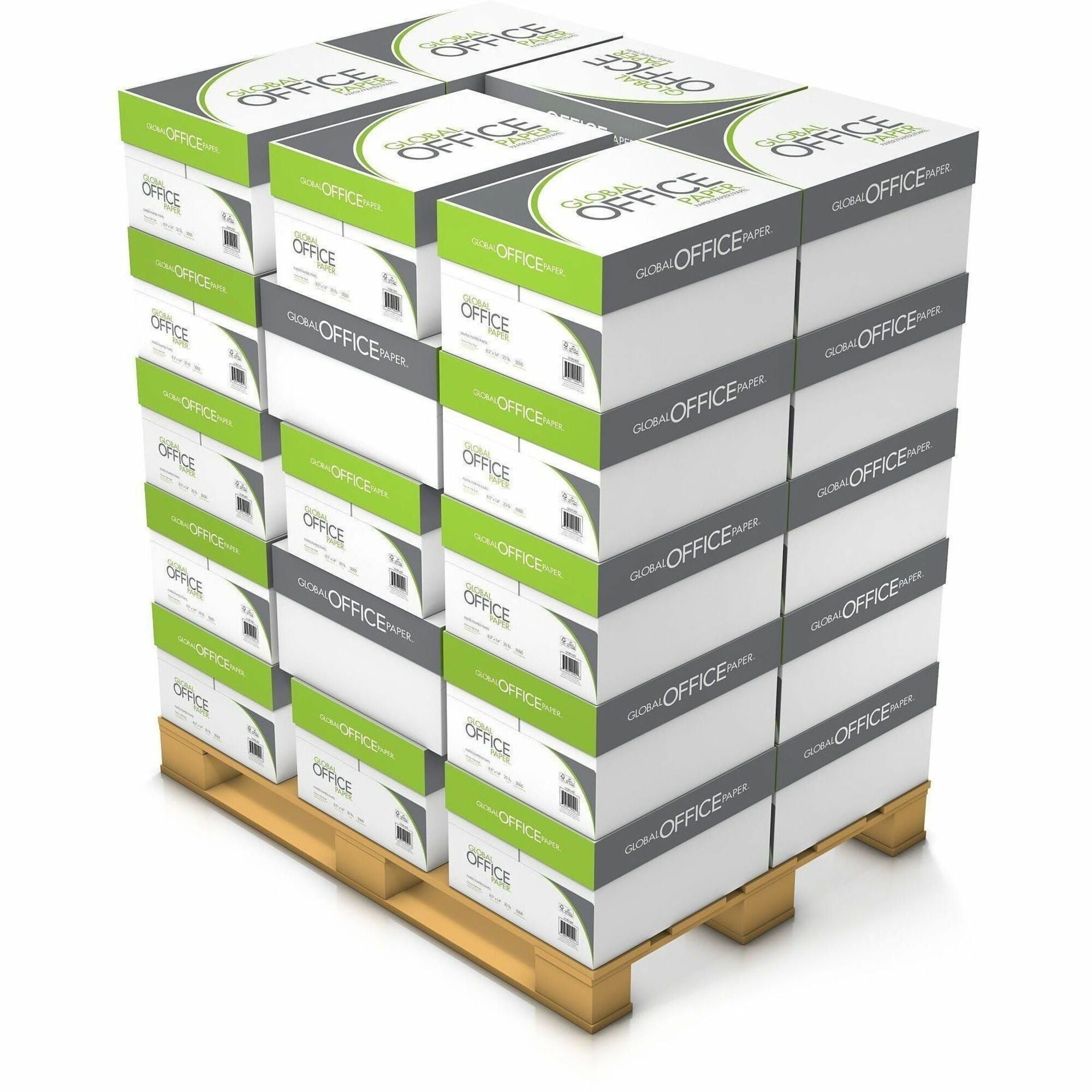 Global Office Premium Multipurpose Paper - 96 Brightness - 8 1/2" x 14" - 40 / Pallet - 500 Sheets per Ream - White