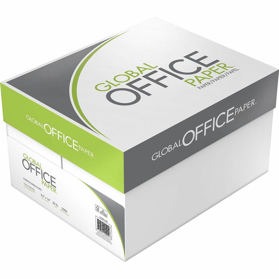 Global Office Premium Multipurpose Paper - 96 Brightness - 8 1/2" x 14" - 40 / Pallet - 500 Sheets per Ream - White - 2