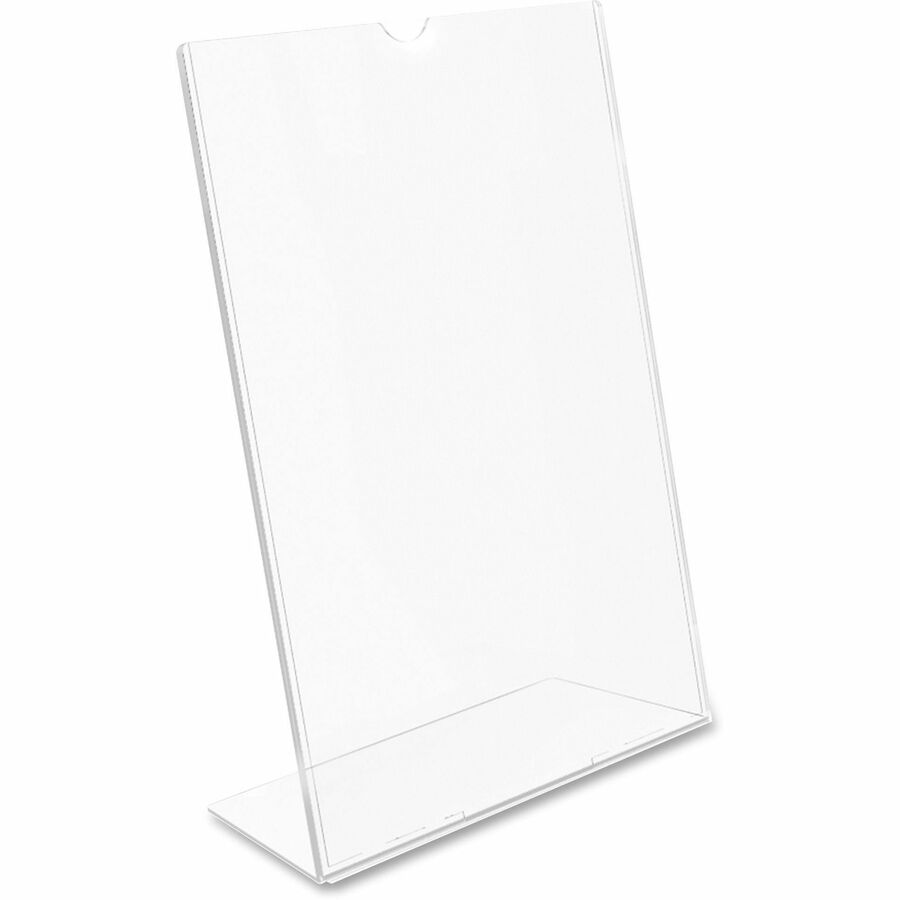 deflecto-superior-image-slanted-sign-holders-12-carton-85-width-x-11-height-x-35-depth-l-shaped-shape-top-loading-durable-polystyrene-clear_def590101ct - 8