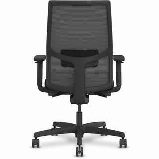 Ignition 2.0 4-Way Stretch Mid-Back Mesh Task Chair, Adjustable Lumbar Support, Black Seat/Back, Black Base