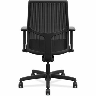Ignition 2.0 4-Way Stretch Low-Back Mesh Task Chair, Supports Up to 300 lb, 16.75" to 21.25" Seat Height, Black