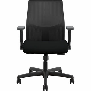 Ignition 2.0 4-Way Stretch Low-Back Mesh Task Chair, Supports Up to 300 lb, 16.75" to 21.25" Seat Height, Black