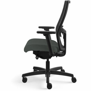 HON Ignition ReActiv Back Task Chair - Fabric Seat - Iron Ore Fabric Seat - Black Mesh Back - Black Frame - 5-star Base - 1 Each