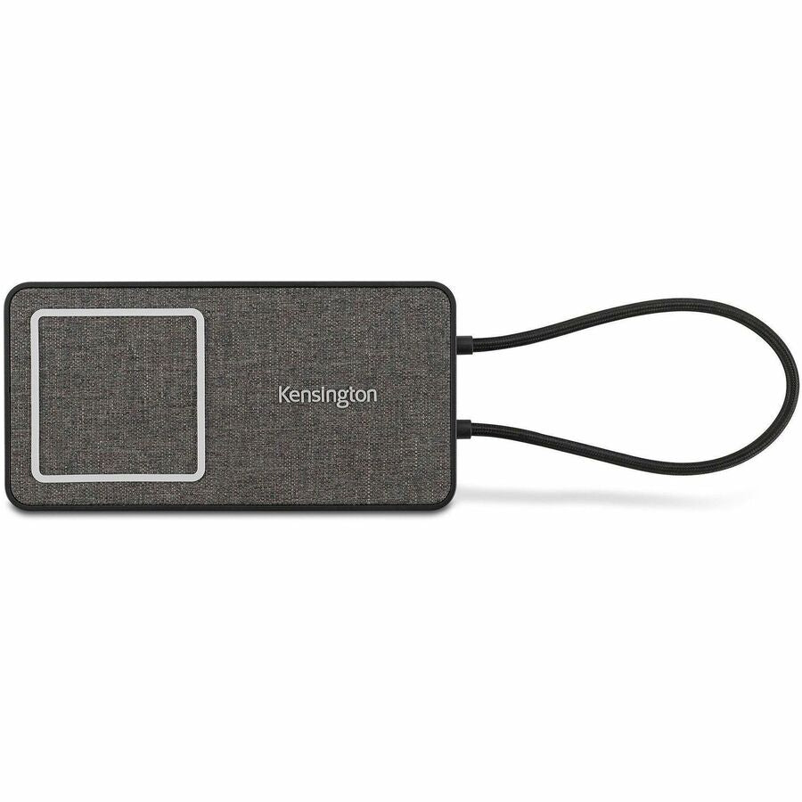 Kensington USB-C Dual 4K Portable Mobile Dock - for Notebook/Tablet/Smartphone/Monitor - USB Type C - 2 Displays Supported - 4K - 3840 x 2160 - USB Type-C - Network (RJ-45) - HDMI - Black - Wired - Ethernet - 85W - Portable