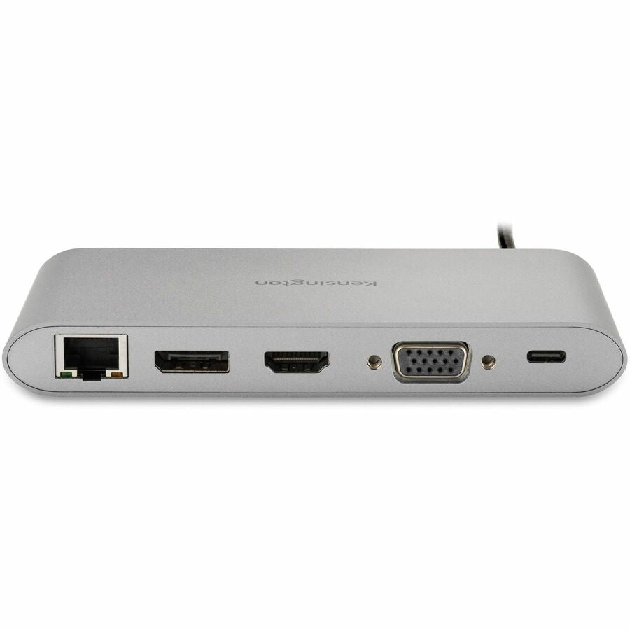 Kensington UH1440P USB-C Dual Video Mobile Dock - for Notebook/Tablet/Smartphone/Monitor - Memory Card Reader - SD, microSD - USB Type C - 2 Displays Supported - Full HD - 1920 x 1080 - 3 x USB Ports - USB Type-A - USB Type-C - 1 x RJ-45 Ports - Netw