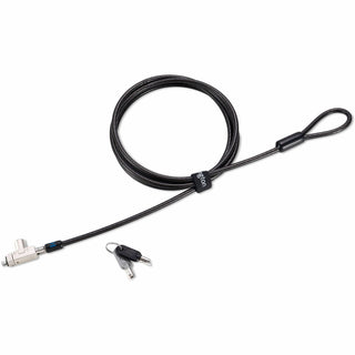 Kensington Slim N17 2.0 Keyed Laptop Lock - Keyed Lock - Black - Carbon Steel - 6 ft - For Notebook - 1