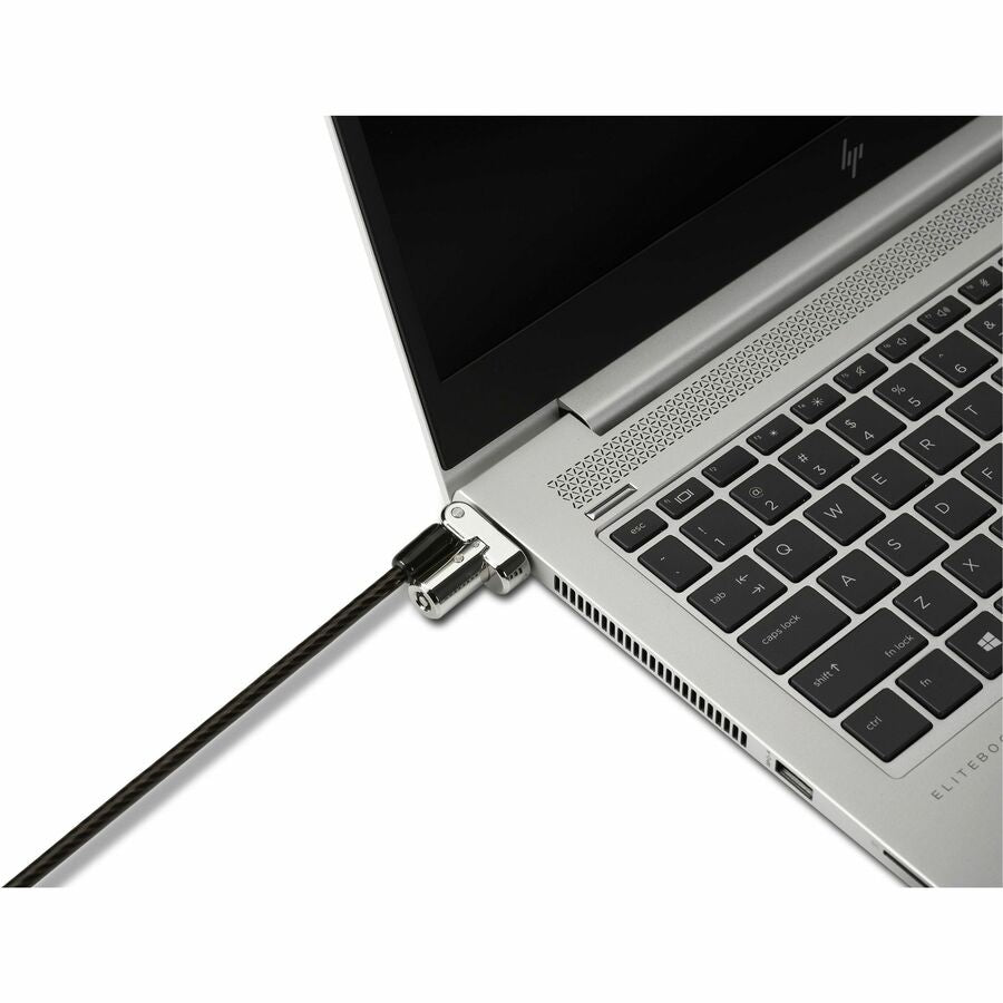 Kensington Universal 3-in-1 Keyed Laptop Lock - Keyed Lock - Black - Carbon Steel, Plastic - 6 ft - For Notebook - 2