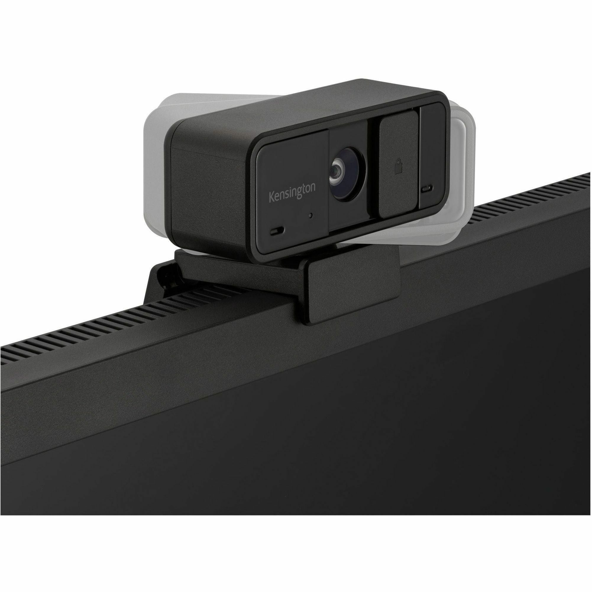 Kensington Webcam - Black - 1 Pack(s) - 1920 x 1080 Video - Fixed Focus - Microphone - 6