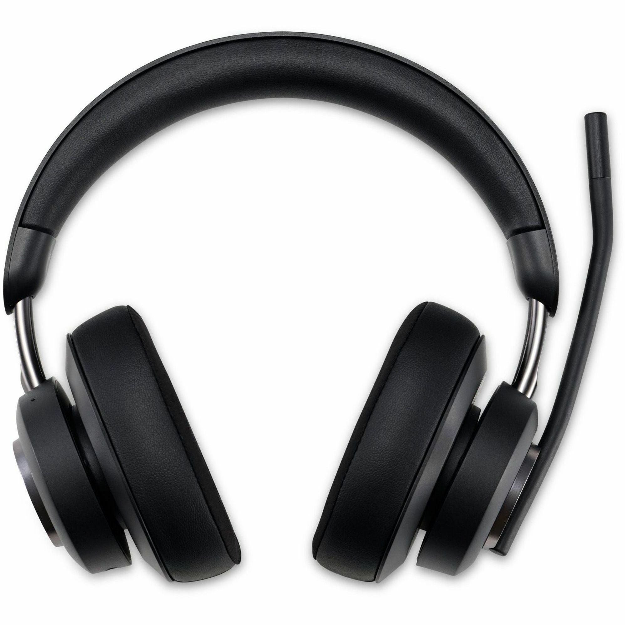 Kensington H3000 Bluetooth Over-Ear Headset - Wireless - Bluetooth - 98.4 ft - Over-the-ear - Noise Canceling - Black - 3