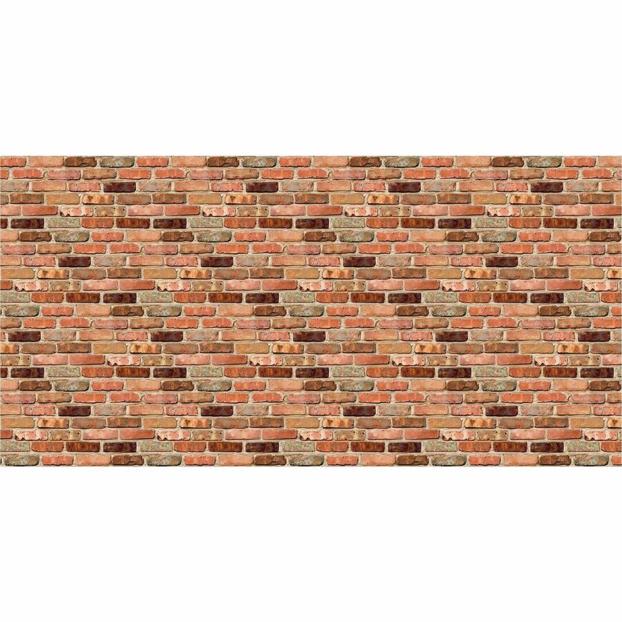 Pacon Bulletin Board Paper Rolls - Classroom, Door, File Cabinet, School, Home, Office Project, Display, Table Skirting, Party, Decoration - 48"Width x 50 ftLength - 1 Roll - Reclaimed Brick - Paper
