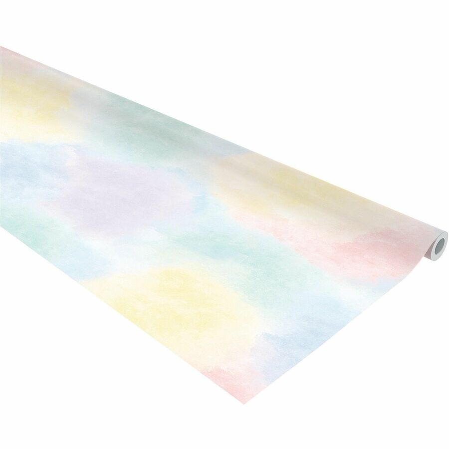 Fadeless Bulletin Board Paper Rolls - Art, Classroom, School, Home, Office, Decoration, Door, File Cabinet, Display, Table Skirting, Party - 48"Width x 50 ftLength - 1 Roll - Watercolor - Paper