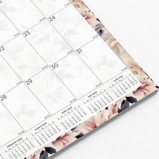 12-Month Colorful Wall Calendar, Abstract Floral Artwork, 12 x 17, White Sheets, 12-Month (Jan to Dec): 2024